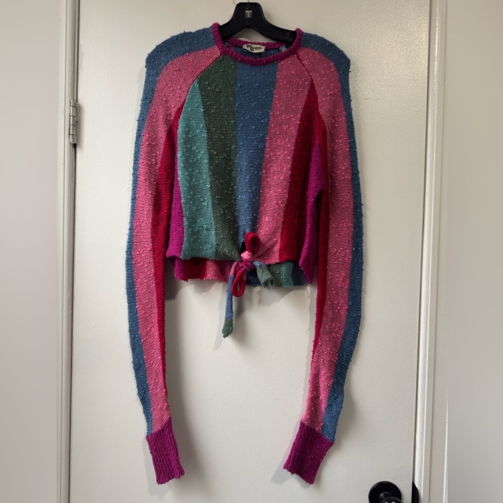 Show Me Your MuMu Multicolor Striped Sweater